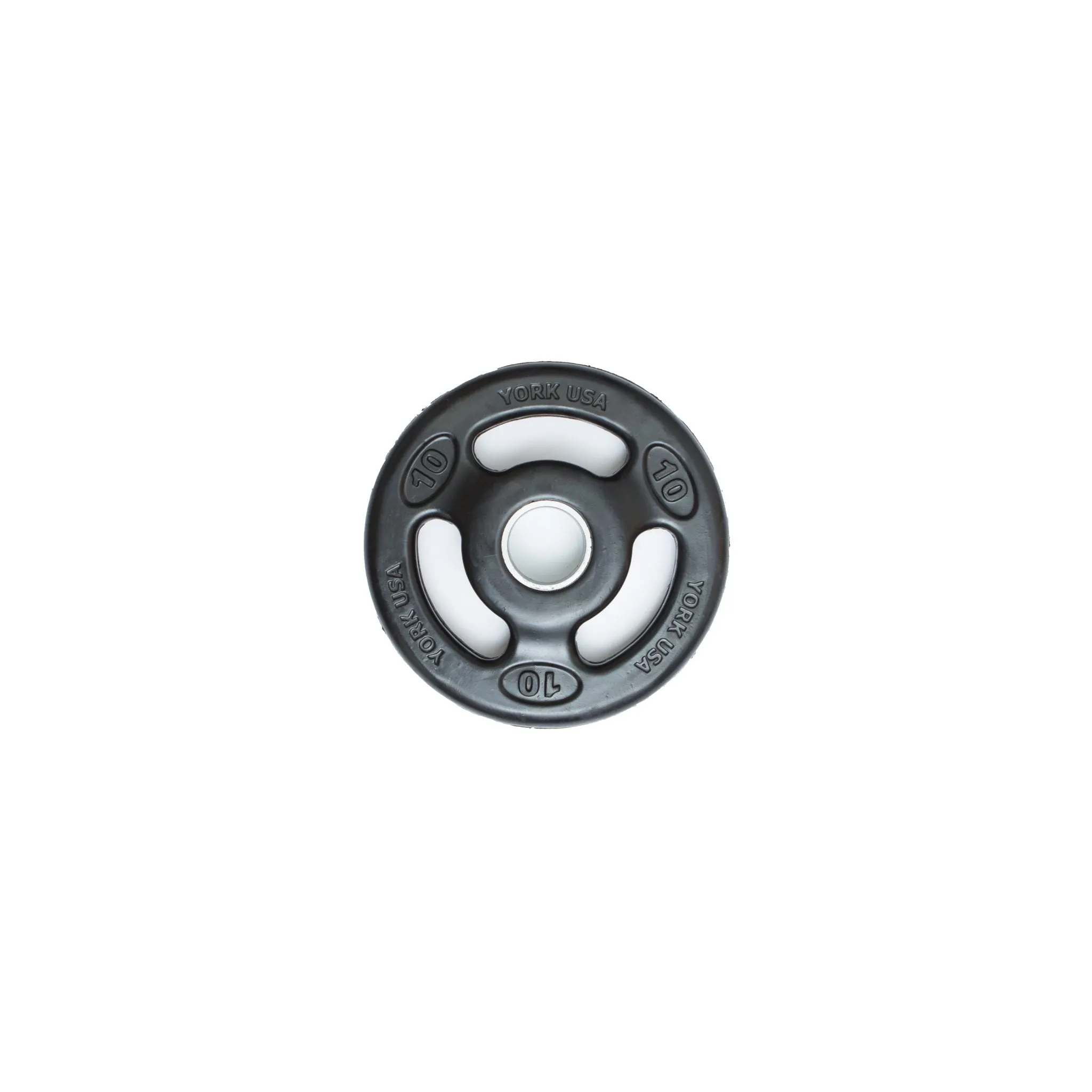 York Iso-Grip Rubber Encased Steel Olympic Plates