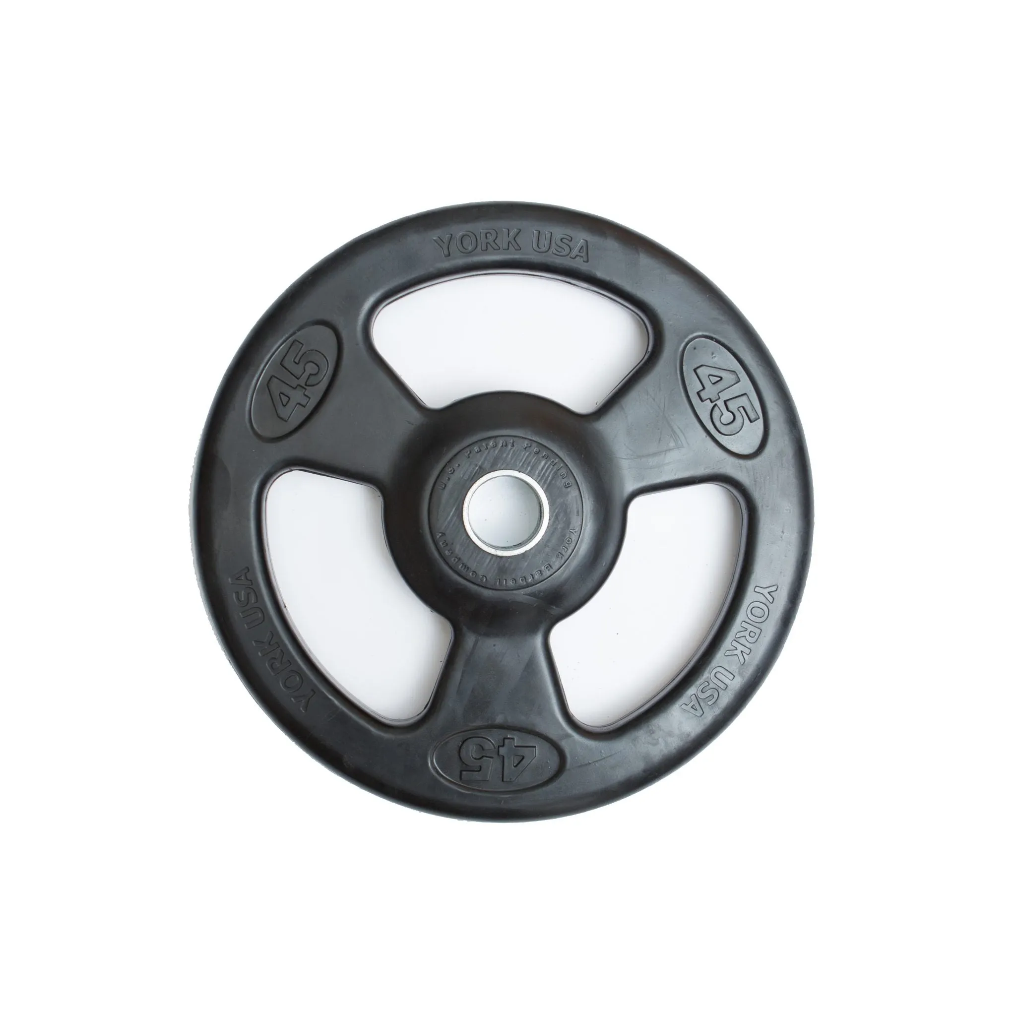 York Iso-Grip Rubber Encased Steel Olympic Plates